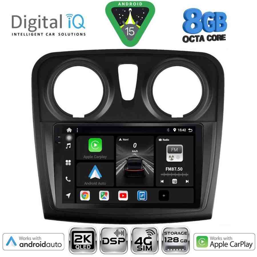 DIGITAL IQ BXF 11108_CPAA (9inc) MULTIMEDIA TABLET for DACIA LOGAN – SANDERO mod. 2012-2019