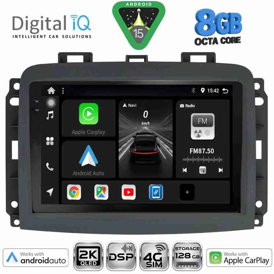 DIGITAL IQ BXF 11132_CPAA (10inc) MULTIMEDIA TABLET for FIAT 500L mod. 2012-2024