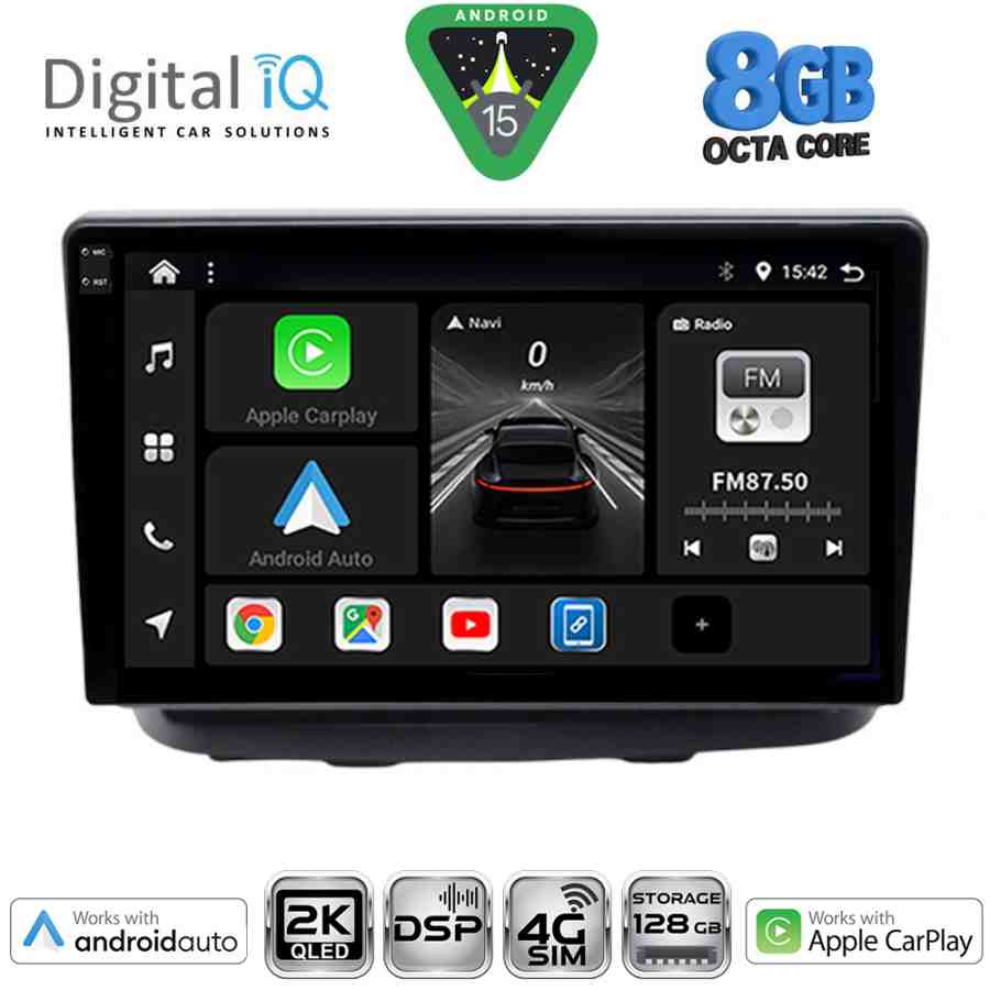 DIGITAL IQ BXF 11135_CPAA (10inc) MULTIMEDIA TABLET for FIAT DOBLO mod. 2002-2009