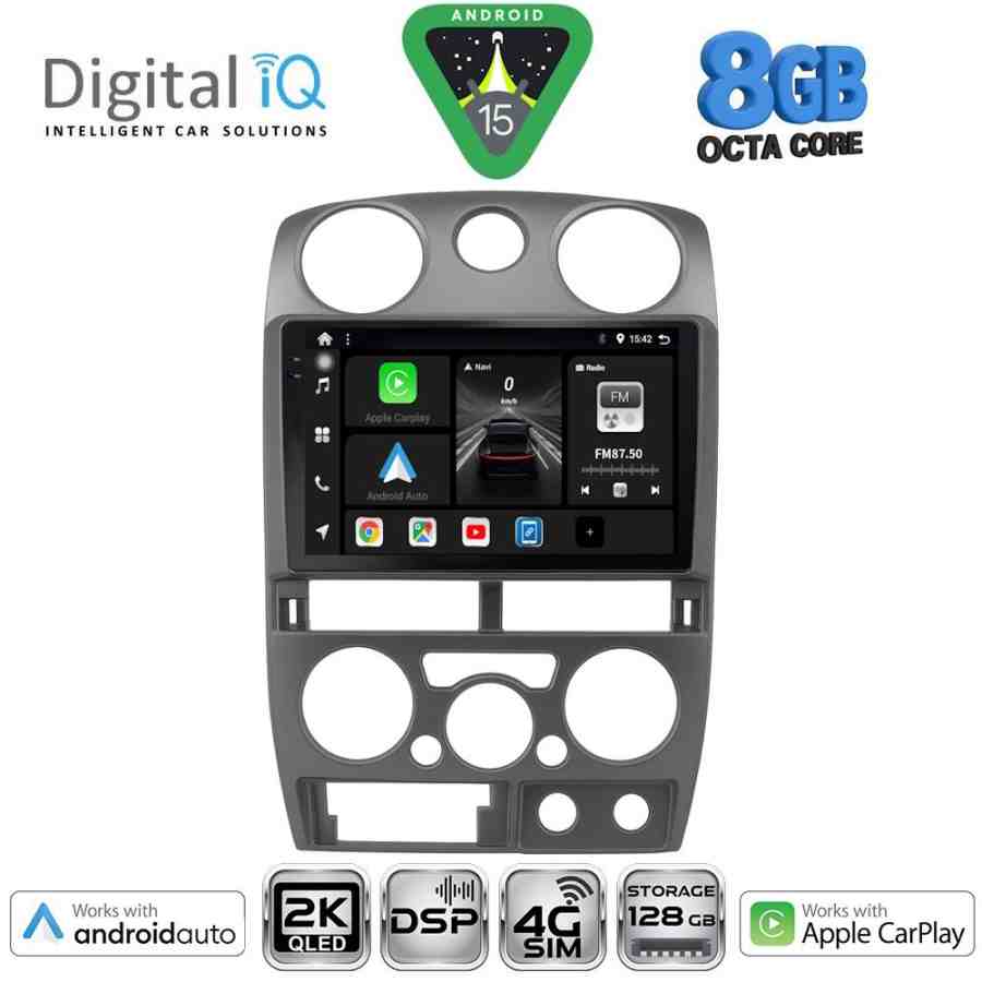 DIGITAL IQ BXF 11254GR_CPAA (9inc) MULTIMEDIA TABLET for ISUZU D-MAX mod. 2008-2012 (GREY)
