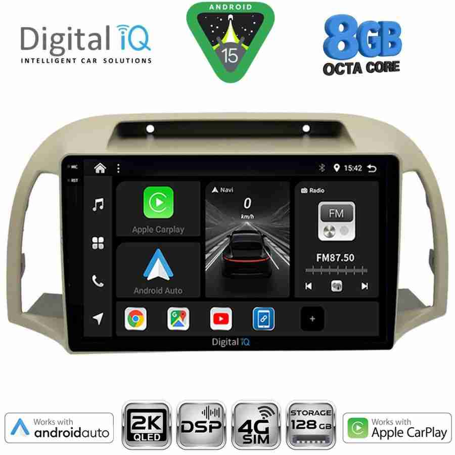 DIGITAL IQ BXF 11457BG_CPAA (9inc) MULTIMEDIA TABLET for NISSAN MICRA K12 mod. 2002-2010 (BEIGE)