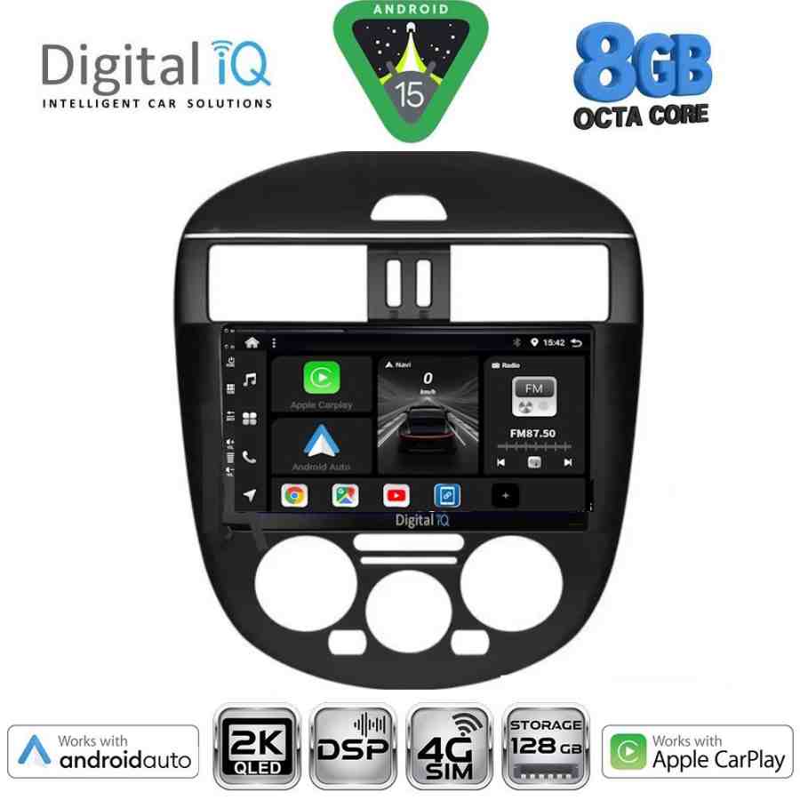 DIGITAL IQ BXF 11465AC_CPAA (9inc) MULTIMEDIA TABLET for NISSAN TIIDA mod. 2013-2023 with A/C