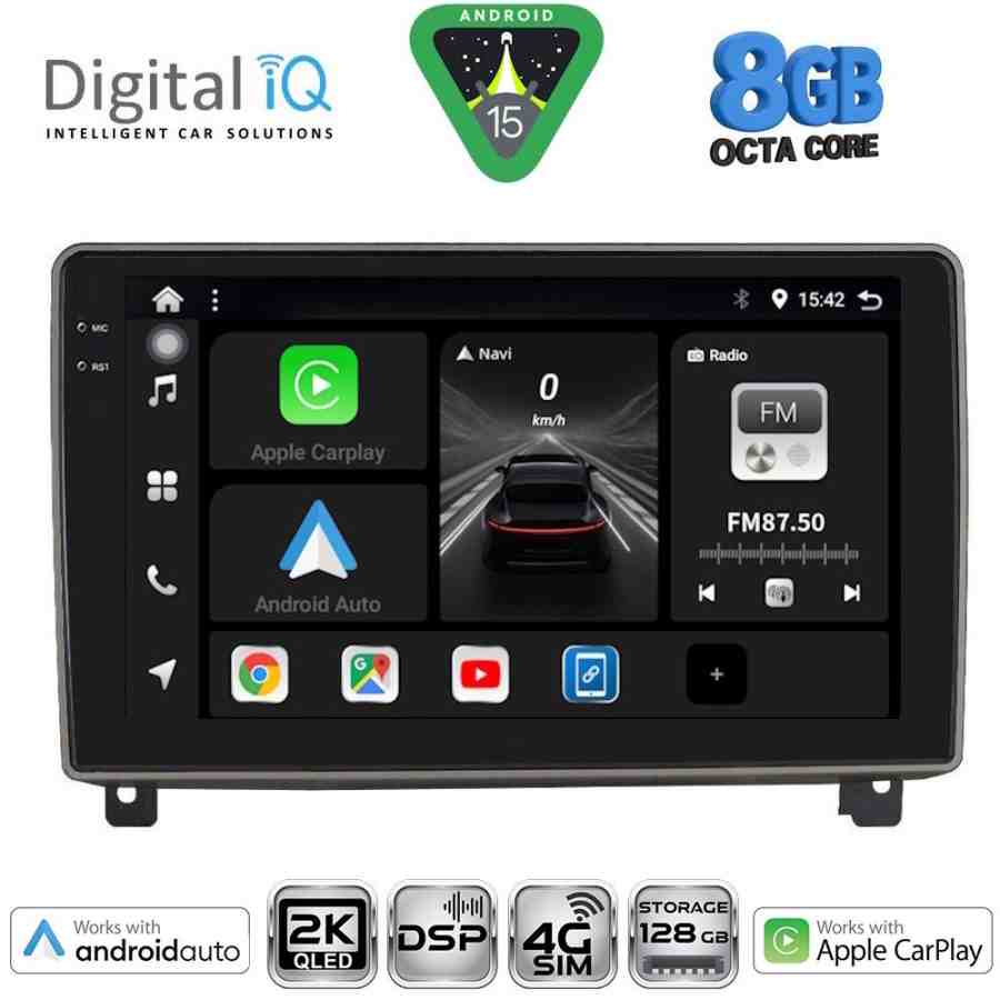 DIGITAL IQ BXF 11517_CPAA (9inc) MULTIMEDIA TABLET for PEUGEOT 407 mod. 2004-2011