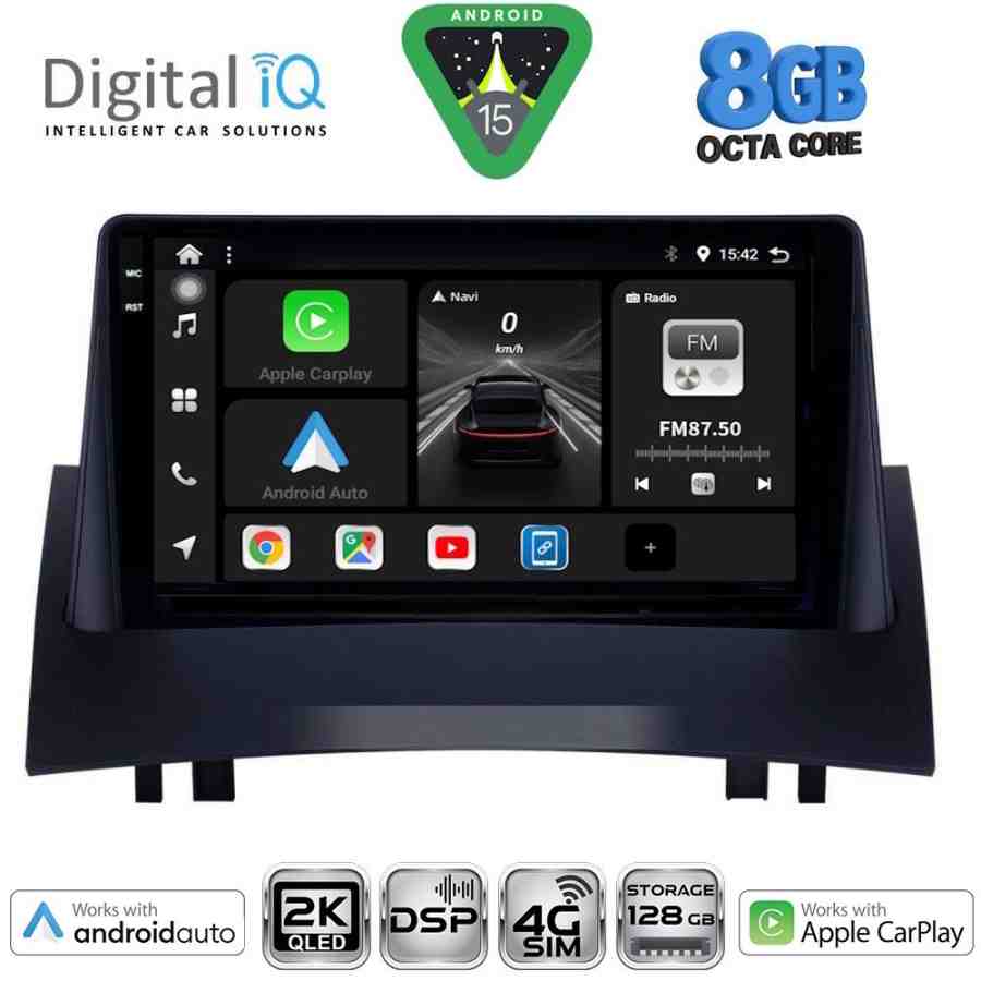 DIGITAL IQ BXF 11555_CPAA (9inc) MULTIMEDIA TABLET for RENAULT MEGANE 2 mod. 2002-2008