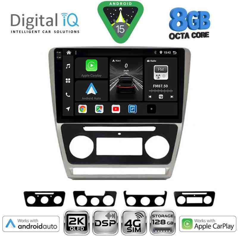 DIGITAL IQ BXF 11595SL_CPAA (10inc) MULTIMEDIA TABLET for SKODA OCTAVIA 5 mod. 2005-2012 (SILVER)