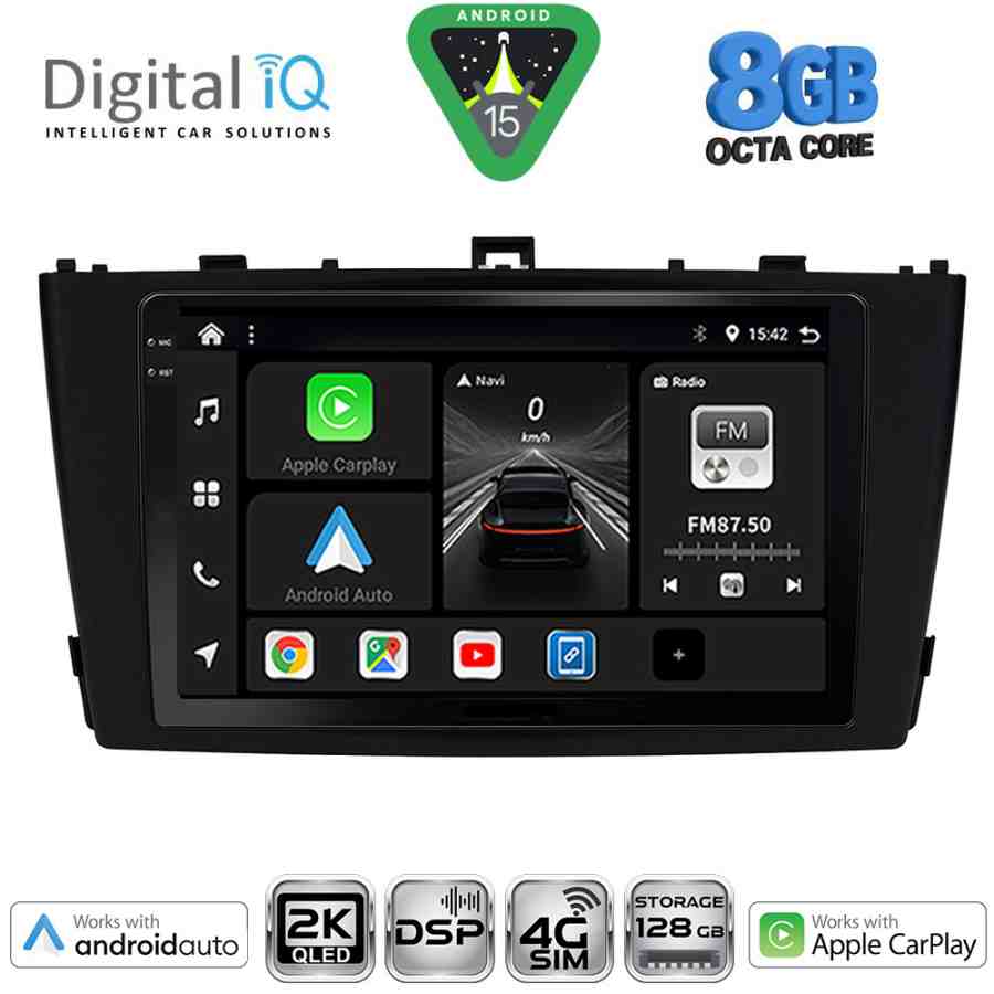 DIGITAL IQ BXF 11705BL_CPAA (9inc) MULTIMEDIA TABLET for TOYOTA AVENSIS (T27) mod. 2009-2015 (BLACK)