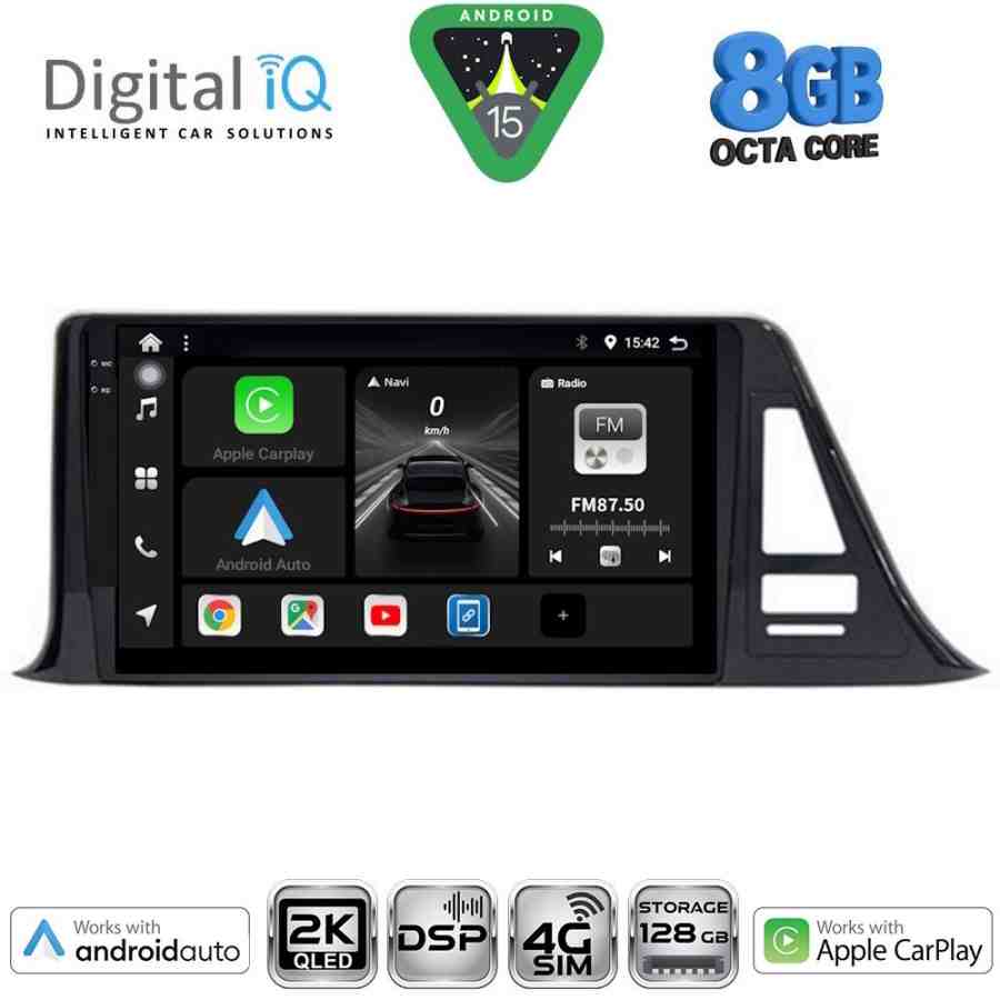 DIGITAL IQ BXF 11709_CPAA (9inc) MULTIMEDIA TABLET for TOYOTA CH-R mod. 2017-2023