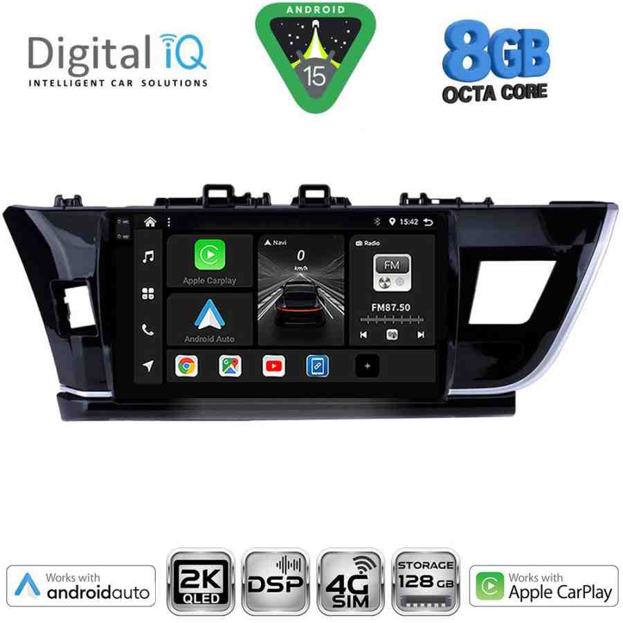 DIGITAL IQ BXF 11714BIG_CPAA (10inc) MULTIMEDIA TABLET for TOYOTA COROLLA mod. 2013-2016