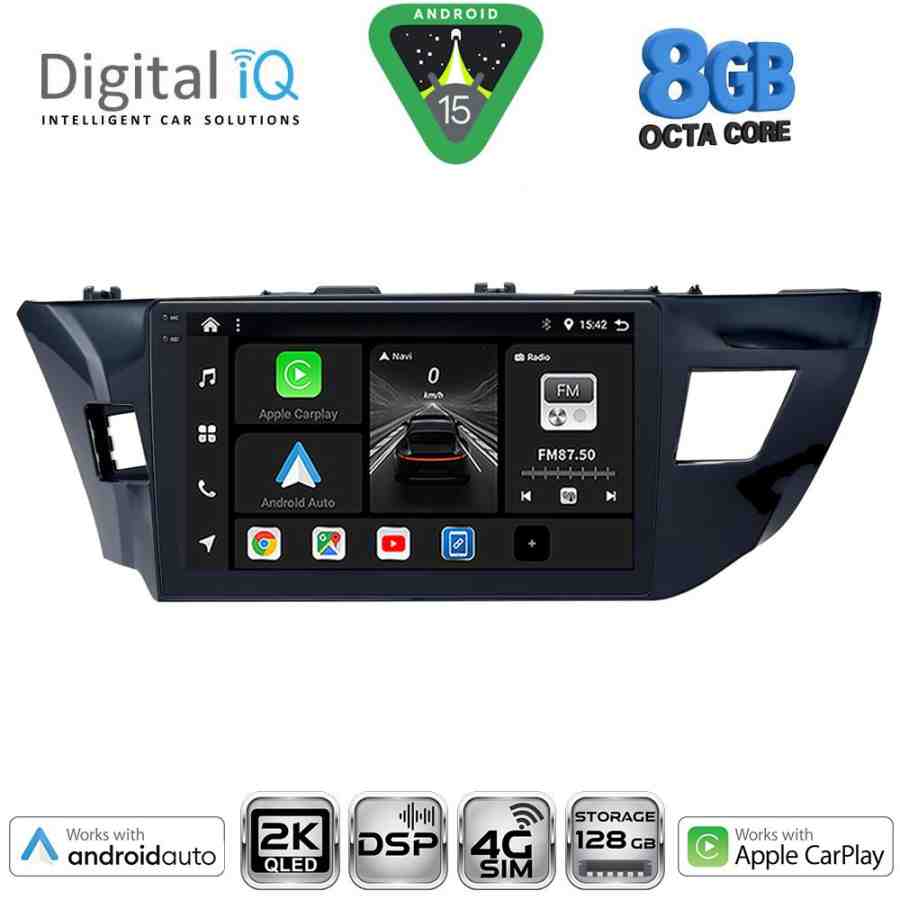 DIGITAL IQ BXF 11714MD_CPAA (10inc) MULTIMEDIA TABLET for TOYOTA COROLLA mod. 2013-2016
