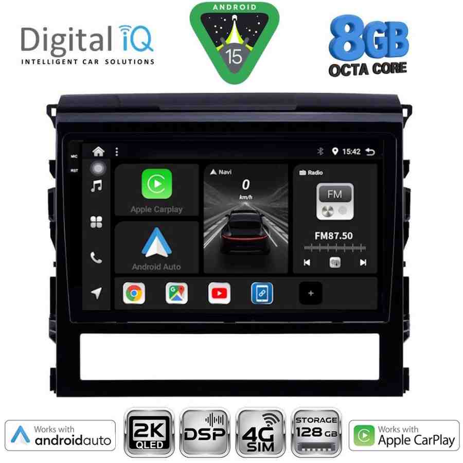 DIGITAL IQ BXF 11725_CPAA (9inc) MULTIMEDIA TABLET for TOYOTA LANDCRUISER mod. 2016-2019