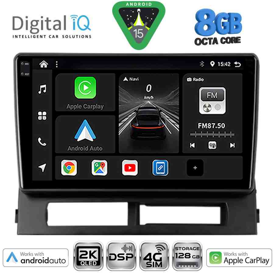 DIGITAL IQ BXF 11728DASH_CPAA (9inc) MULTIMEDIA TABLET for TOYOTA PRIUS mod. 2003-2009 (Supports Original Clima-HYBRID)