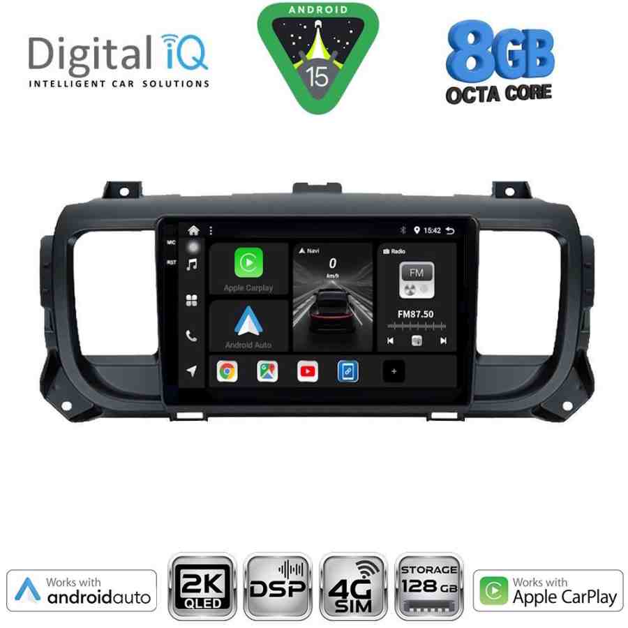 DIGITAL IQ BXF 11729_CPAA (9inc) MULTIMEDIA TABLET for CITROEN JUMPY-SPACETOURER – PEUGEOT EXPERT-TRAVELLER - TOYOTA PROACE mod.2016-2026