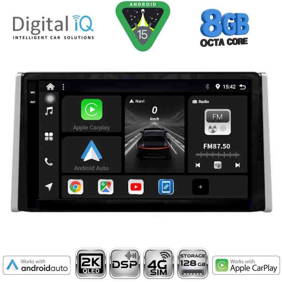 DIGITAL IQ BXF 11734_CPAA (10inc) MULTIMEDIA TABLET for TOYOTA RAV 4 mod. 2019-2025