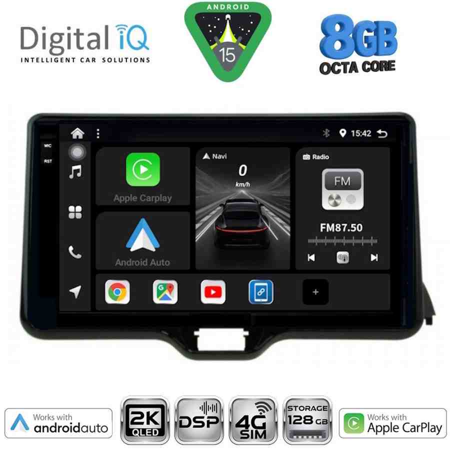 DIGITAL IQ BXF 11738_CPAA (10inc) MULTIMEDIA TABLET for TOYOTA YARIS mod. 2020-2026 - MAZDA 2 mod. 2023-2026