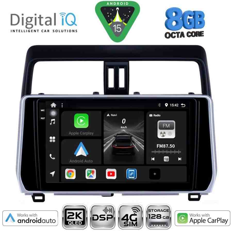 DIGITAL IQ BXF 11739_CPAA (10inc) MULTIMEDIA TABLET for TOYOTA LAND CRUISER mod. 2019-2023
