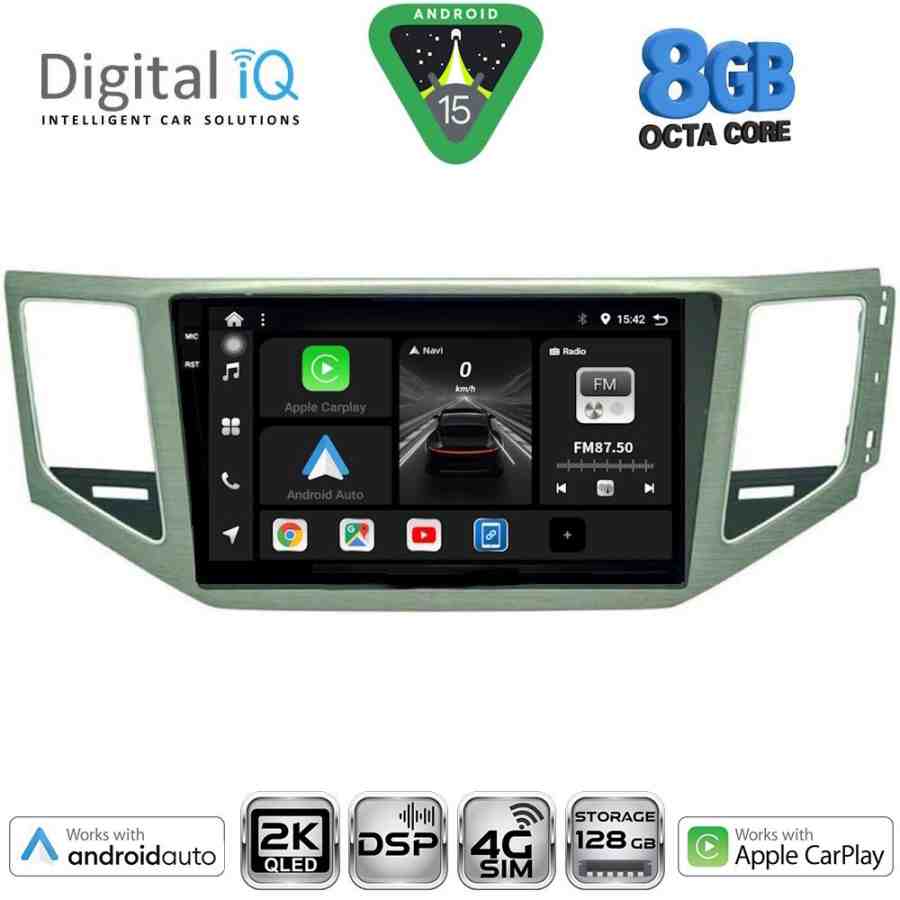 DIGITAL IQ BXF 11745_CPAA (SL) (10inc) MULTIMEDIA TABLET for VW GOLF SPORTSVAN mod. 2014-2021