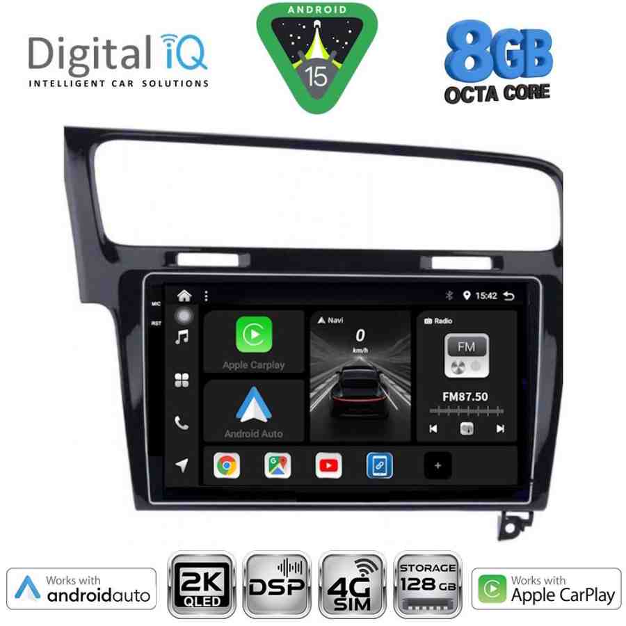 DIGITAL IQ BXF 11747BL_CPAA (10inc) MULTIMEDIA TABLET for VW GOLF 7 mod. 2013-2020