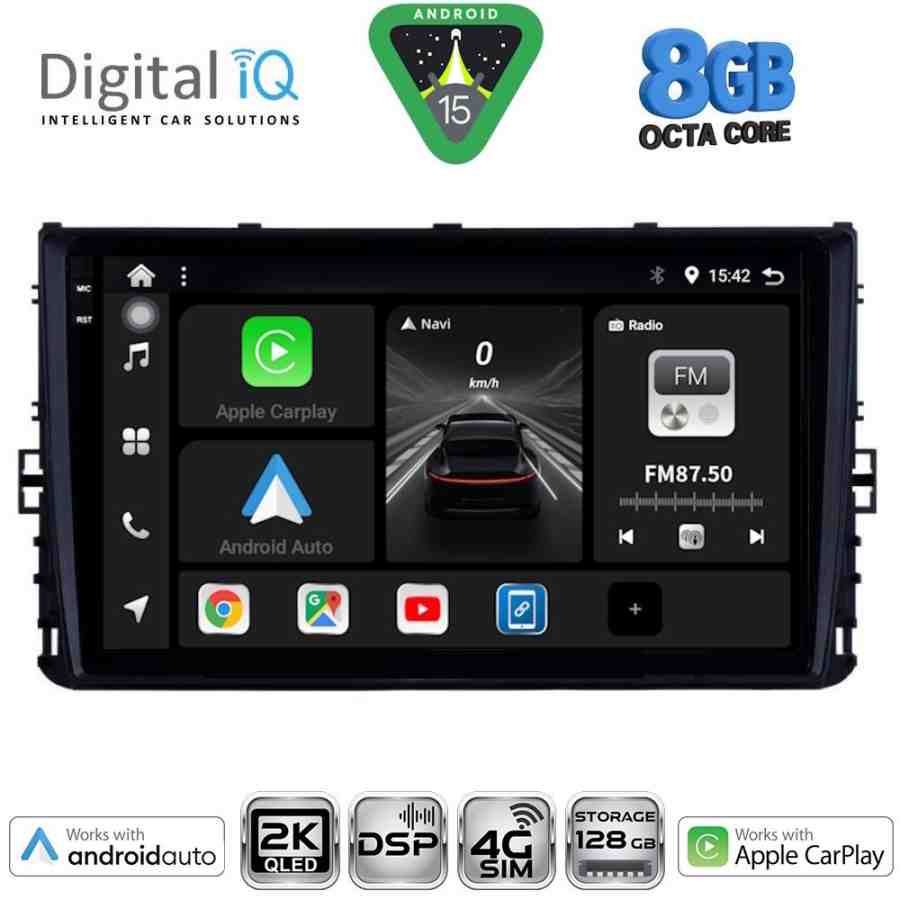 DIGITAL IQ BXF 11758_CPAA (9inc) MULTIMEDIA TABLET for VW POLO – TROC – TCROSS mod. 2017-2026