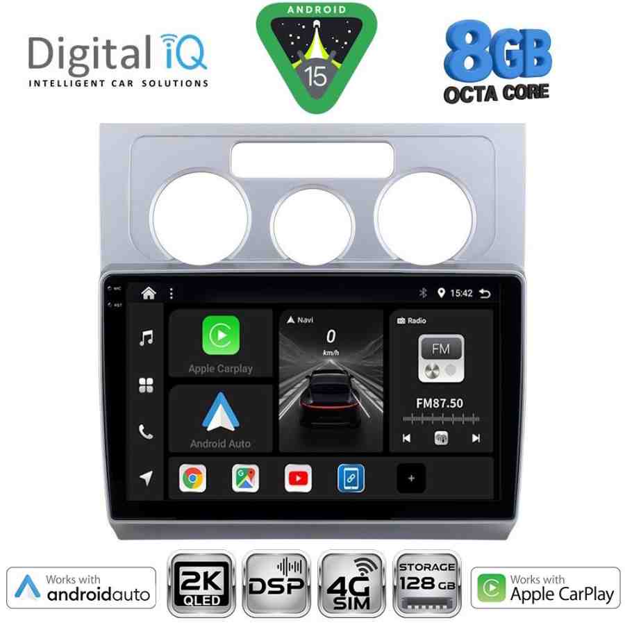 DIGITAL IQ BXF 11767_CPAA A/C (10inc) MULTIMEDIA TABLET for VW TOURAN mod. 2003-2010