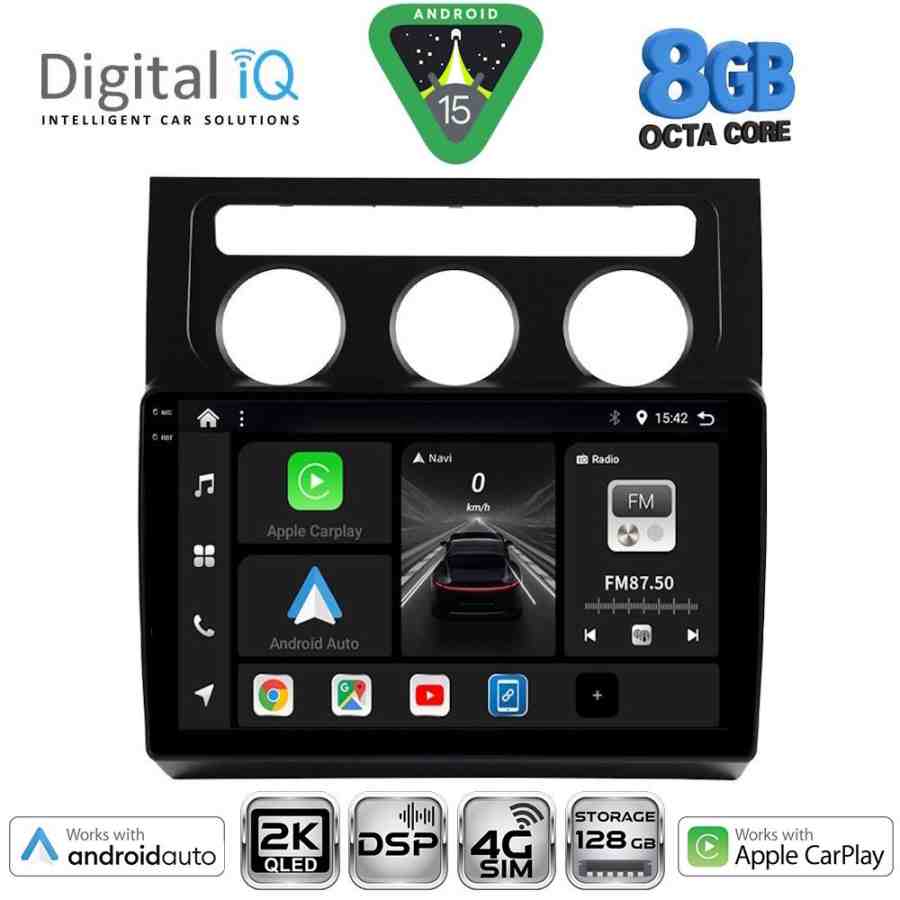 DIGITAL IQ BXF 11767_CPAA CLIMA (10inc) MULTIMEDIA TABLET for VW TOURAN mod. 2003-2010