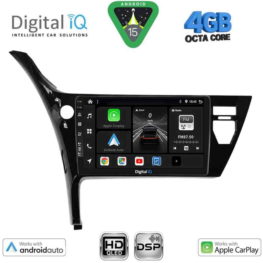 DIGITAL IQ BXF 16703B_CPAA (10inc) MULTIMEDIA TABLET for TOYOTA AURIS mod. 2015-2021