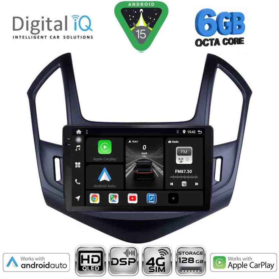 DIGITAL IQ BXF 17077_CPAA (9inc) MULTIMEDIA TABLET for CHEVROLET CRUZE mod. 2013-2015