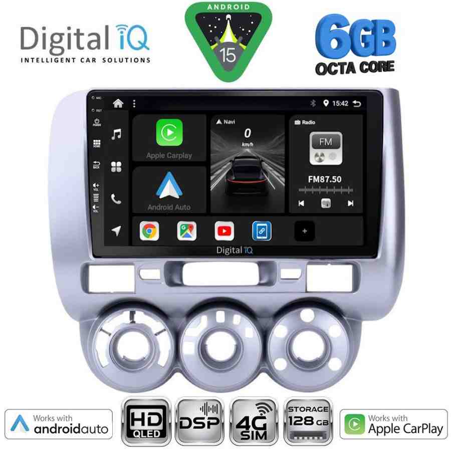 DIGITAL IQ BXF 17210_CPAA A/C (9inc) MULTIMEDIA TABLET for HONDA JAZZ mod. 2002-2008