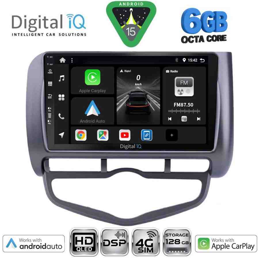 DIGITAL IQ BXF 17210_CPAA CLIMA (9inc) MULTIMEDIA TABLET for HONDA JAZZ mod. 2002-2008