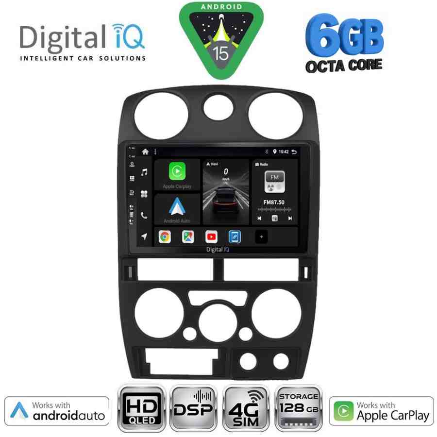 DIGITAL IQ BXF 17254BL_CPAA (9inc) MULTIMEDIA TABLET for ISUZU D-MAX mod. 2008-2012 (BLACK)