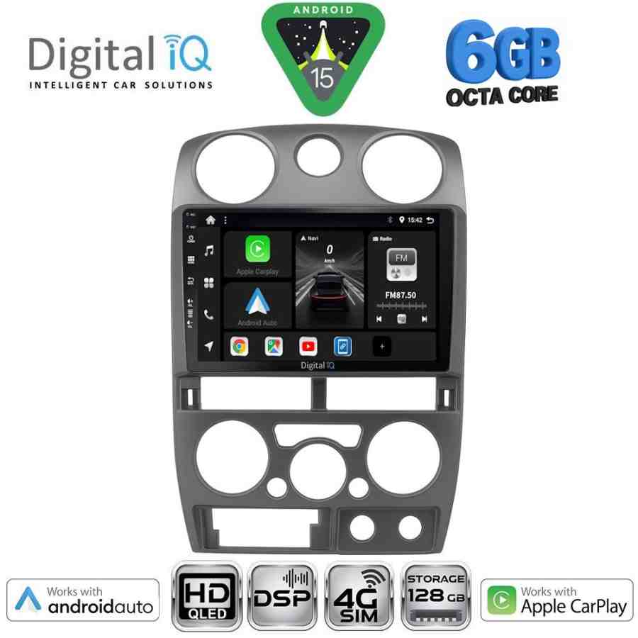 DIGITAL IQ BXF 17254GR_CPAA (9inc) MULTIMEDIA TABLET for ISUZU D-MAX mod. 2008-2012 (GREY)