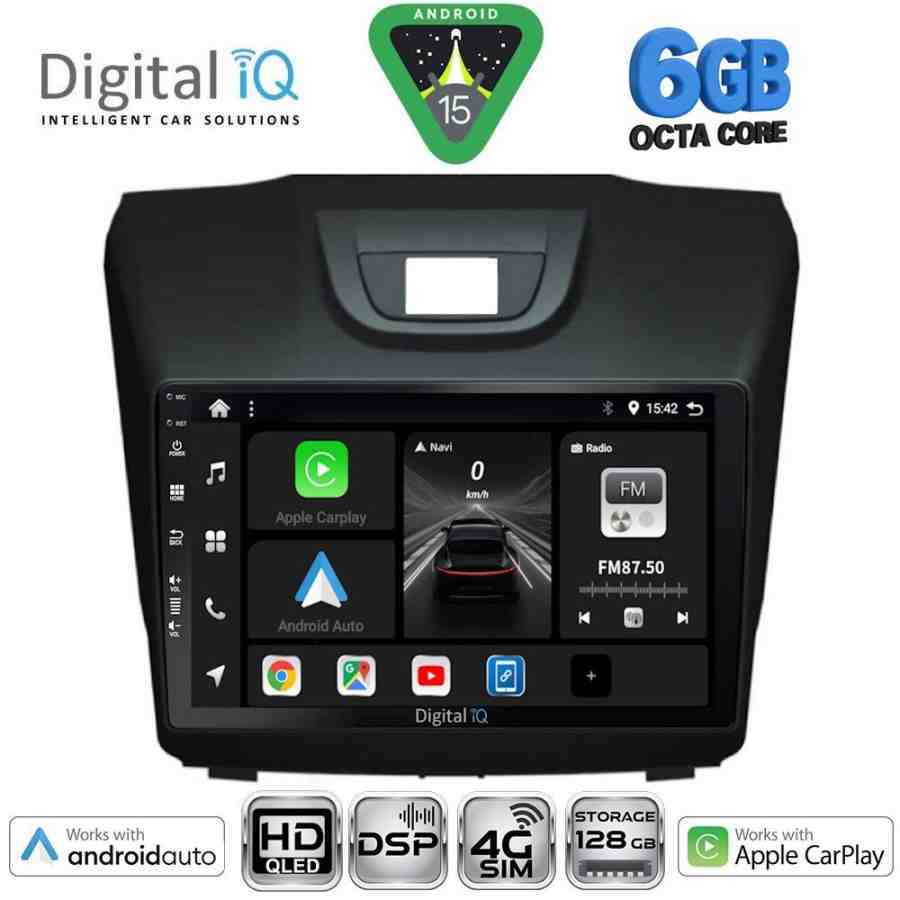 DIGITAL IQ BXF 17255_CPAA (9inc) MULTIMEDIA TABLET for ISUZU DMAX mod. 2012-2020