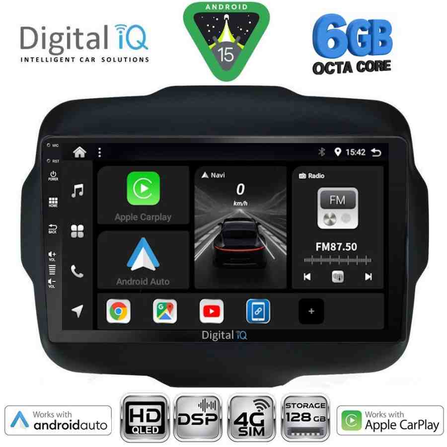 DIGITAL IQ BXF 17290_CPAA (9inc) MULTIMEDIA TABLET for JEEP RENEGADE mod. 2014-2025
