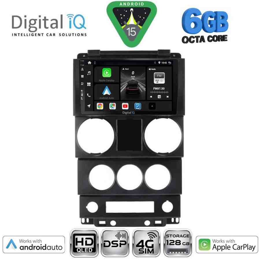 DIGITAL IQ BXF 17292_CPAA (9inc) MULTIMEDIA TABLET for JEEP WRANGLER  mod. 2006-2011