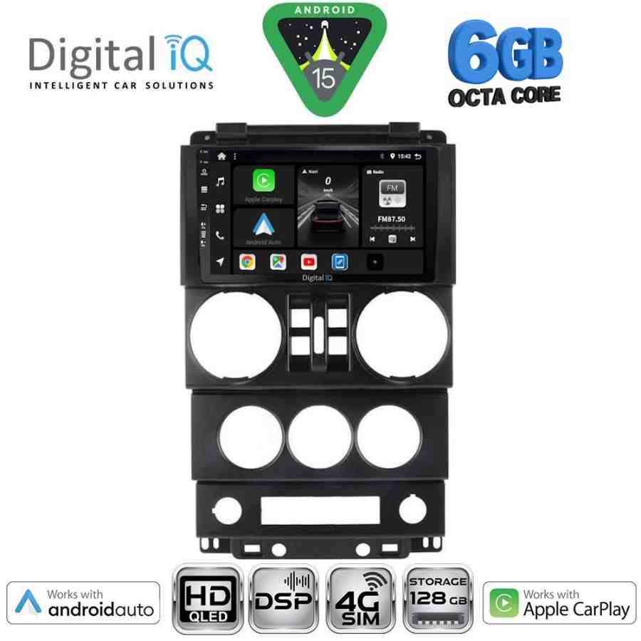 DIGITAL IQ BXF 17294_CPAA (9inc) MULTIMEDIA TABLET for JEEP WRANGLER mod. 2006-2011