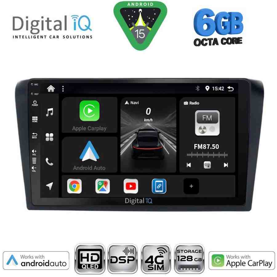 DIGITAL IQ BXF 17365_CPAA (9inc) MULTIMEDIA TABLET for MAZDA 3 mod. 2003-2008