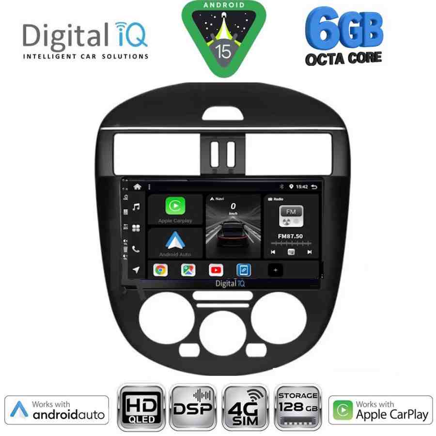 DIGITAL IQ BXF 17465AC_CPAA (9inc) MULTIMEDIA TABLET for NISSAN TIIDA mod. 2013-2023 with A/C