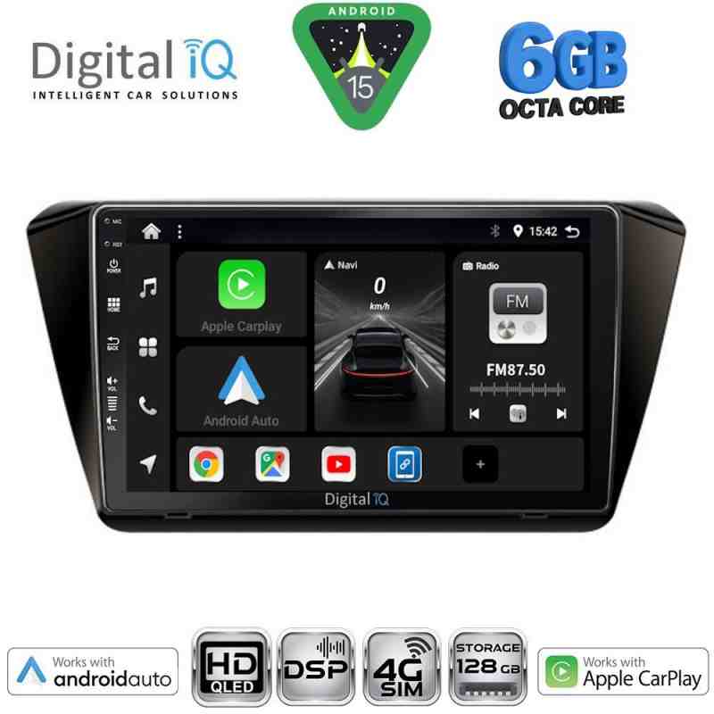 DIGITAL IQ BXF 17605_CPAA (10inc) MULTIMEDIA TABLET for SKODA SUPERB mod. 2015-2023