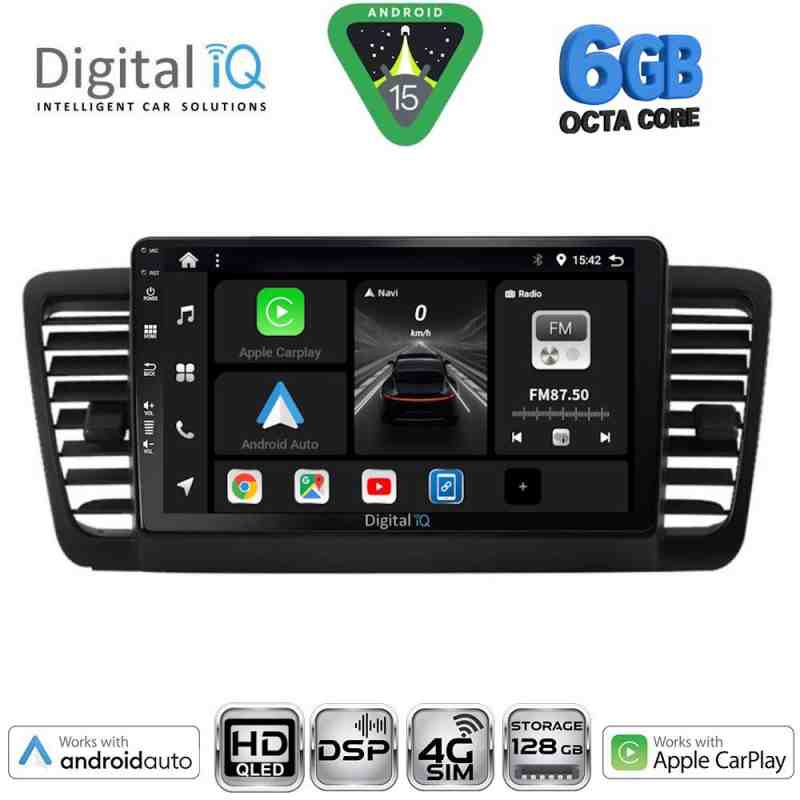 DIGITAL IQ BXF 17665_CPAA (9inc) MULTIMEDIA TABLET for SUBARU LEGACY - OUTBACK mod. 2002-2008