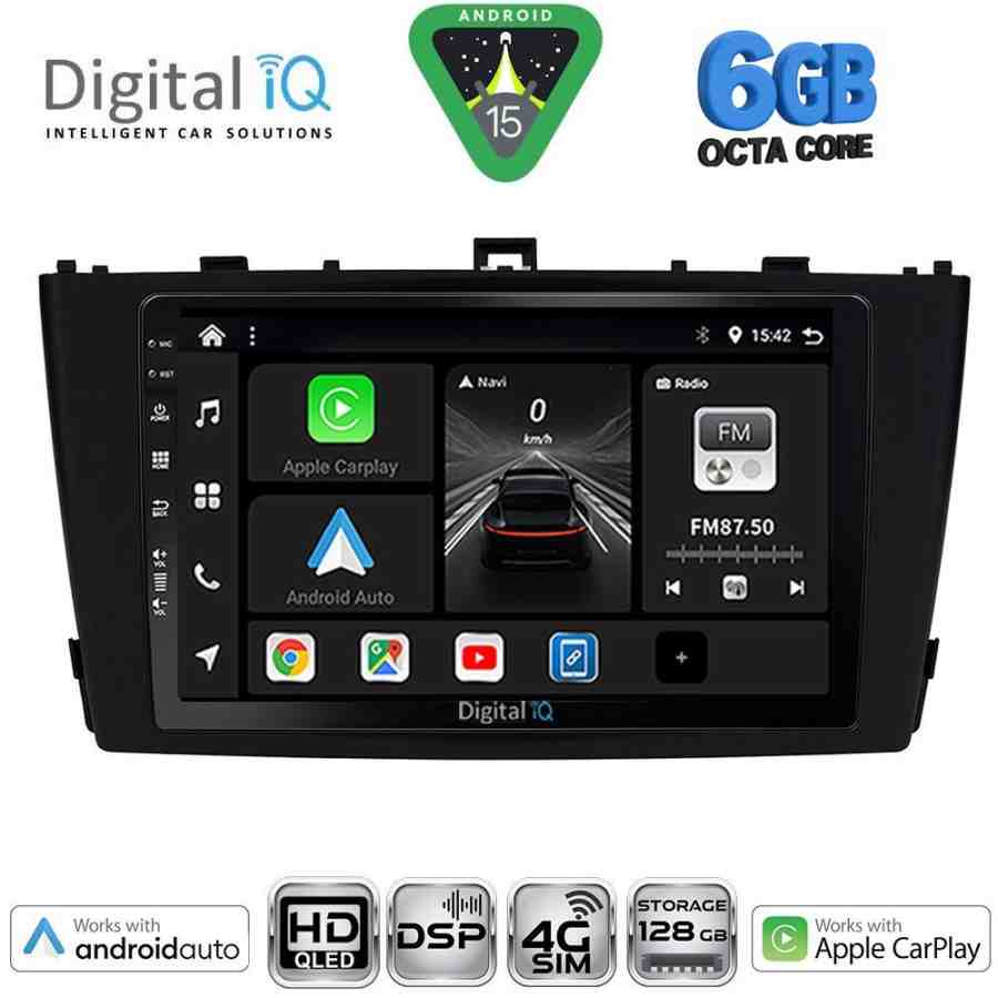 DIGITAL IQ BXF 17705BL_CPAA (9inc) MULTIMEDIA TABLET for TOYOTA AVENSIS (T27) mod. 2009-2015 (BLACK)