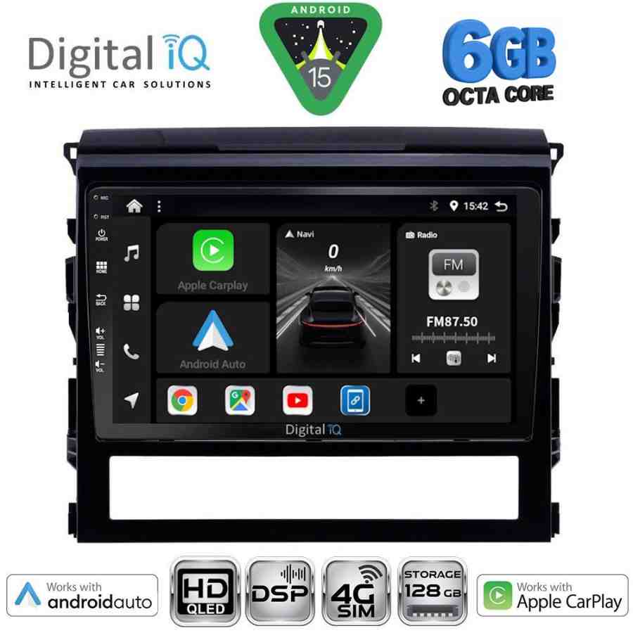 DIGITAL IQ BXF 17725_CPAA (9inc) MULTIMEDIA TABLET for TOYOTA LANDCRUISER mod. 2016-2019