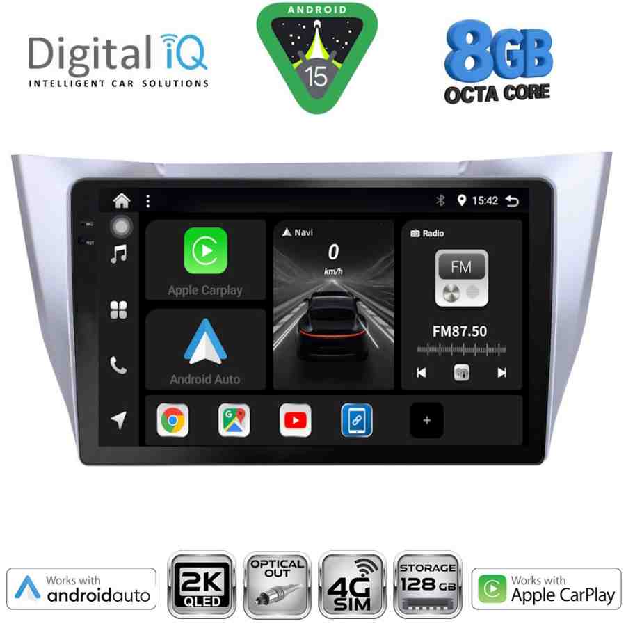 DIGITAL IQ BXK 20345SL_CPAA (10inc) MULTIMEDIA TABLET for LEXUS RX 300 – 400 mod. 2003-2008