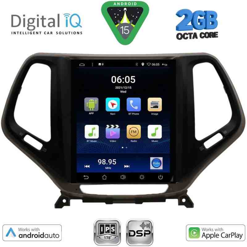 DIGITAL IQ BXF 5984_CPAA TESLA STYLE for JEEP CHEROKEE mod. 2014-2024