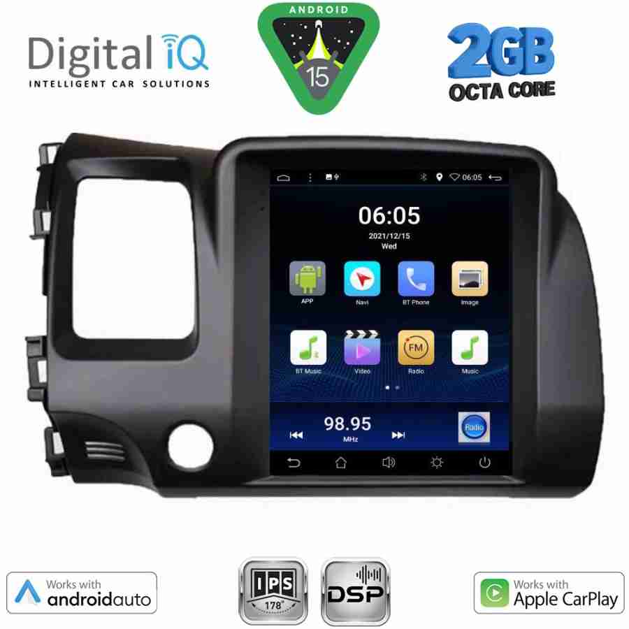 DIGITAL IQ BXF 5988_CPAA TESLA STYLE for HONDA CIVIC 4D mod. 2006-2012