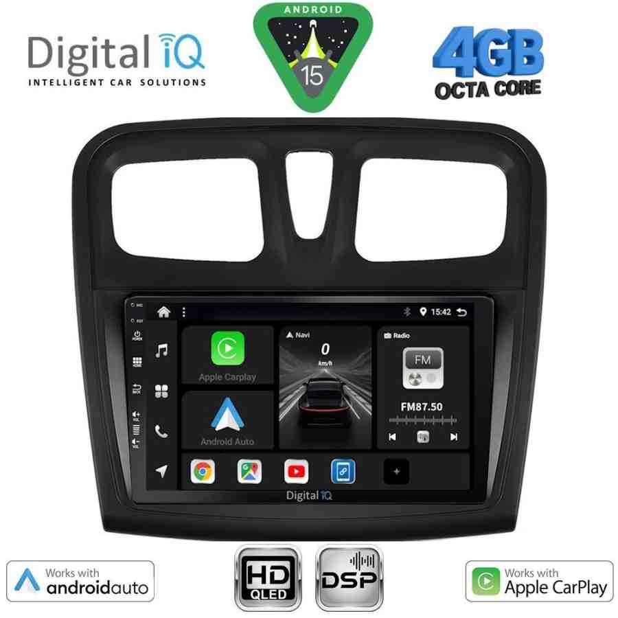 DIGITAL IQ BXF 6108SQ_CPAA (9inc) MULTIMEDIA TABLET for DACIA LOGAN – SANDERO mod. 2012-2019