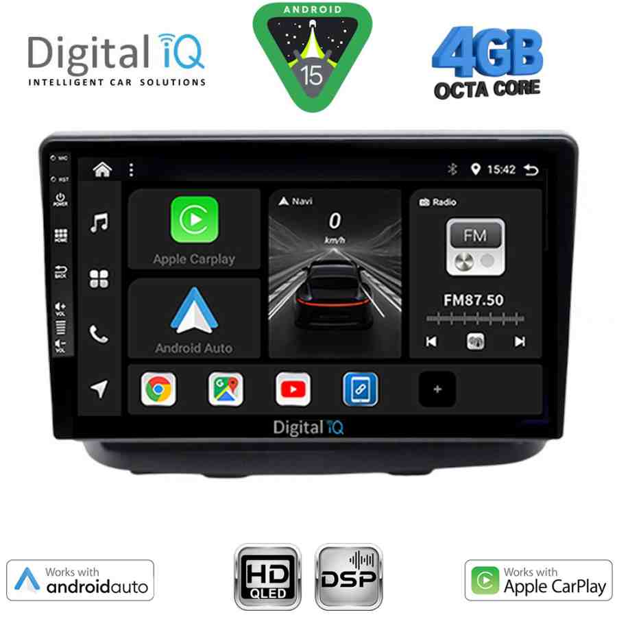 DIGITAL IQ BXF 16135_CPAA (10inc) MULTIMEDIA TABLET for FIAT DOBLO mod. 2002-2009