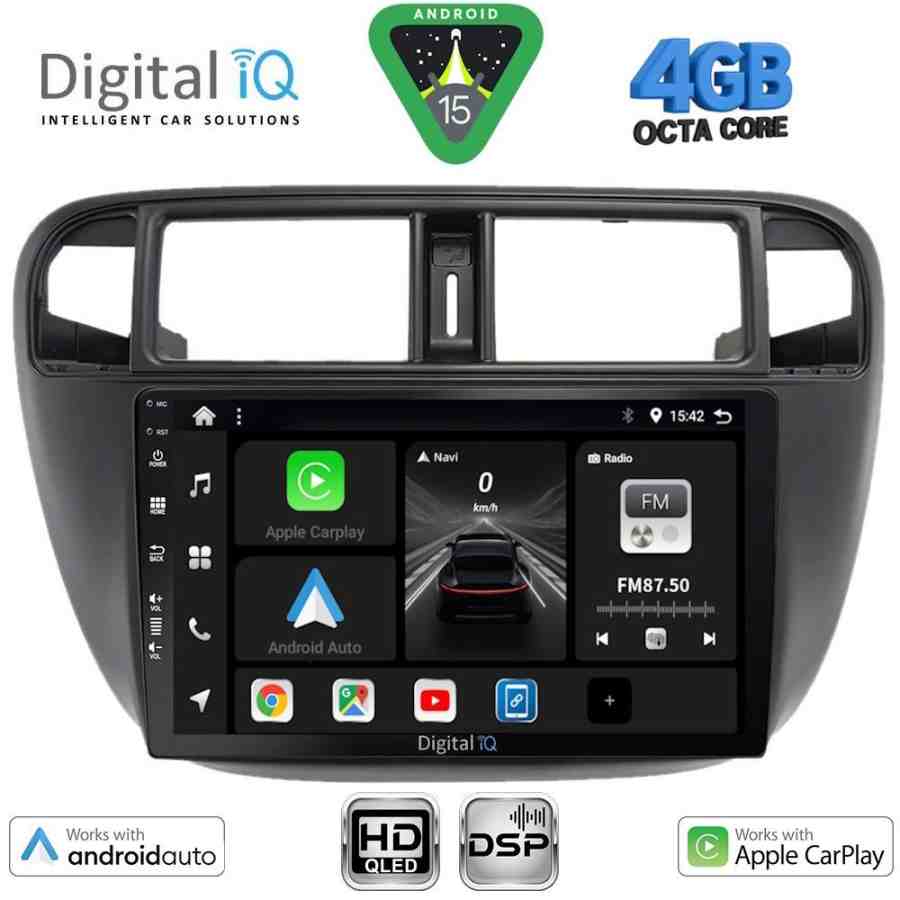 DIGITAL IQ BXF 16186_CPAA A/C (9inc) MULTIMEDIA TABLET for HONDA CIVIC mod. 1995-2001