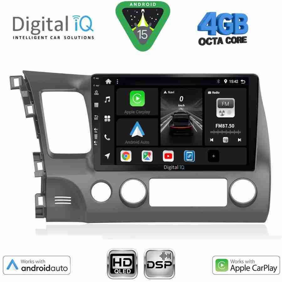 DIGITAL IQ BXF 6188_CPAA (10inc) MULTIMEDIA TABLET for HONDA CIVIC 4D mod. 2006-2012