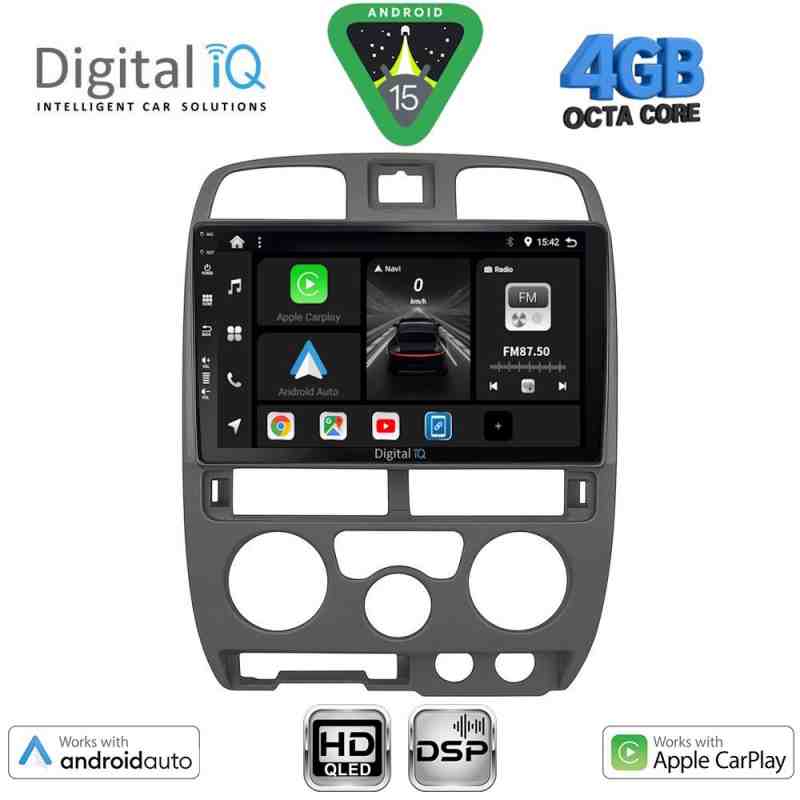 DIGITAL IQ BXF 6253GR_CPAA (9inc) MULTIMEDIA TABLET for ISUZU D-MAX mod. 2002-2008 (GREY)