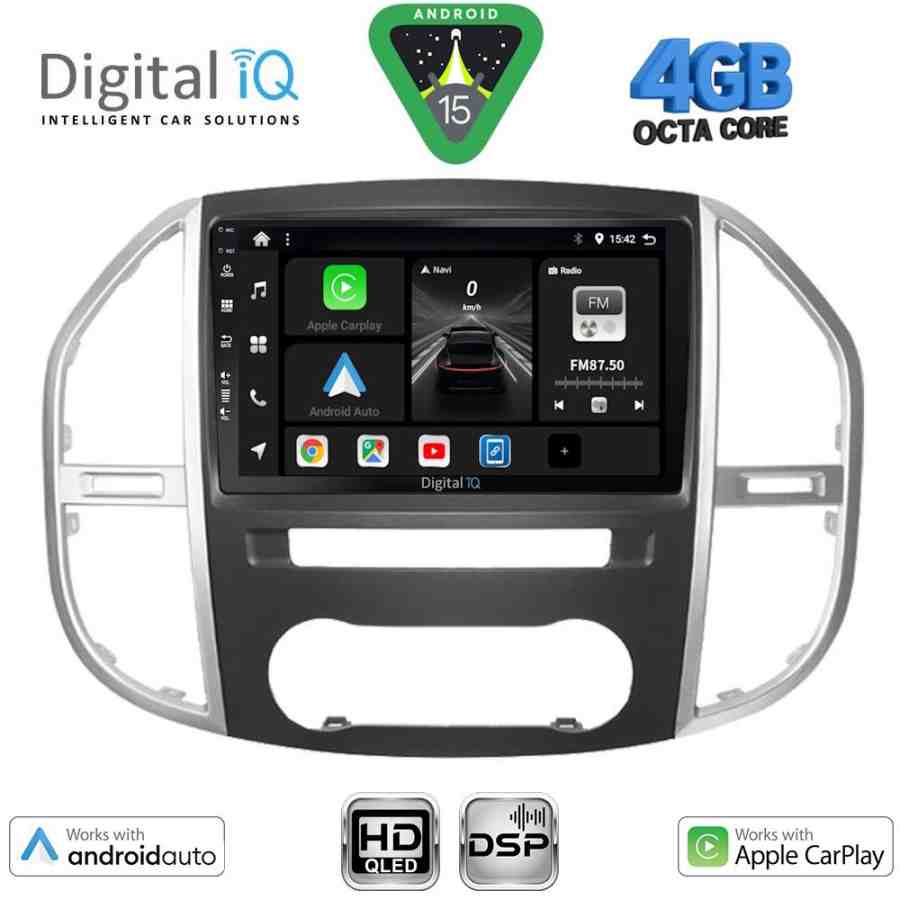 DIGITAL IQ BXF 16429_CPAA (10inc) MULTIMEDIA TABLET for MERCEDES VITO – VIANO (W447) mod. 2015-2024