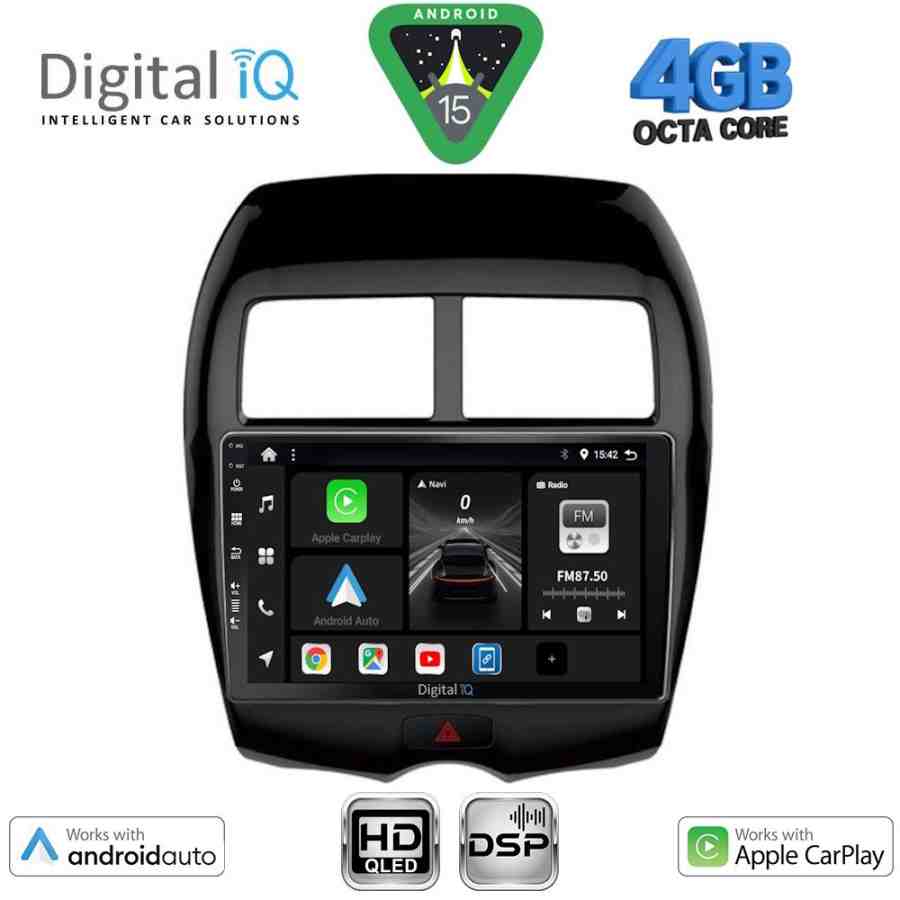 DIGITAL IQ BXF 16430_CPAA (10inc) MULTIMEDIA TABLET for MITSUBISHI ASX mod. 2009-2020 - PEUGEOT 4008 mod. 2012-2018